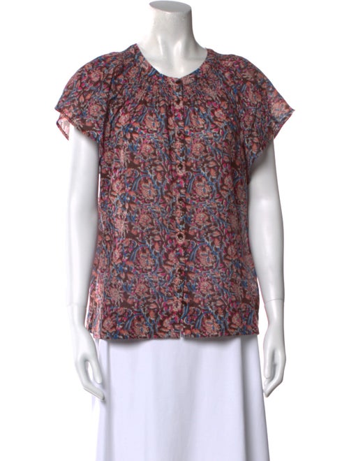 Apiece Apart Printed Scoop Neck Sweater