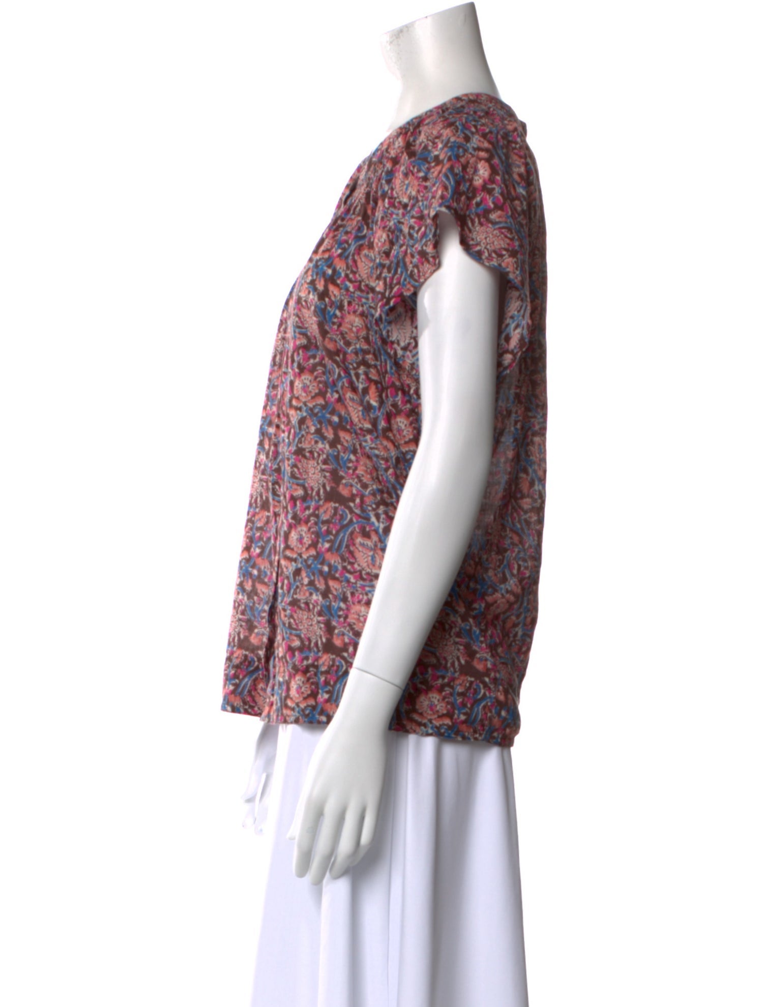 Apiece Apart Printed Scoop Neck Sweater