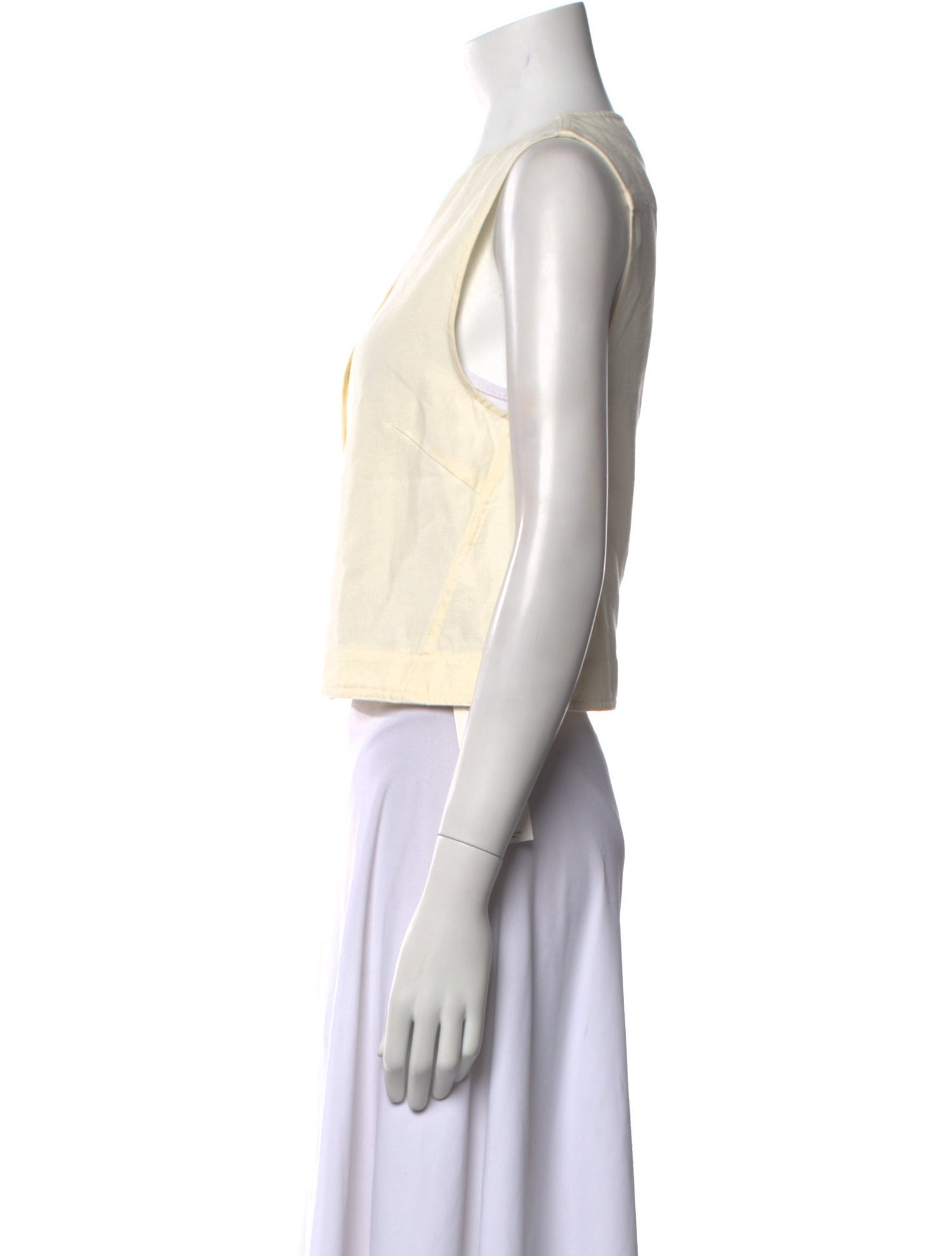 Apiece Apart Crew Neck Sleeveless Crop Top