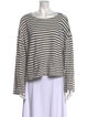 Apiece Apart Striped Scoop Neck Sweater