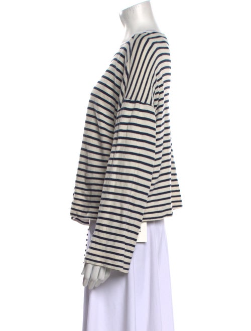 Apiece Apart Striped Scoop Neck Sweater
