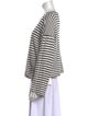 Apiece Apart Striped Scoop Neck Sweater