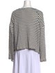 Apiece Apart Striped Scoop Neck Sweater