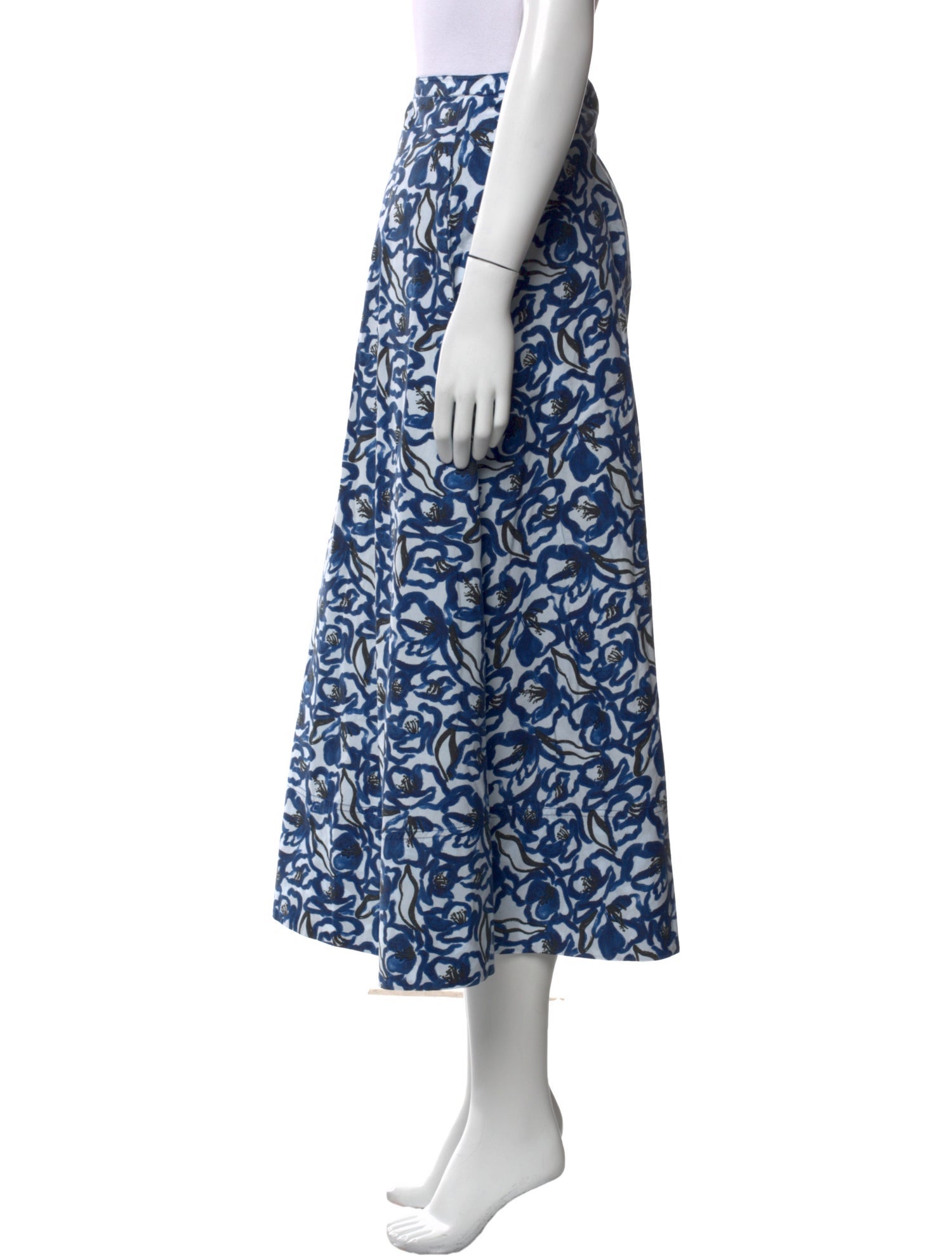 Apiece Apart Printed Midi Length Skirt