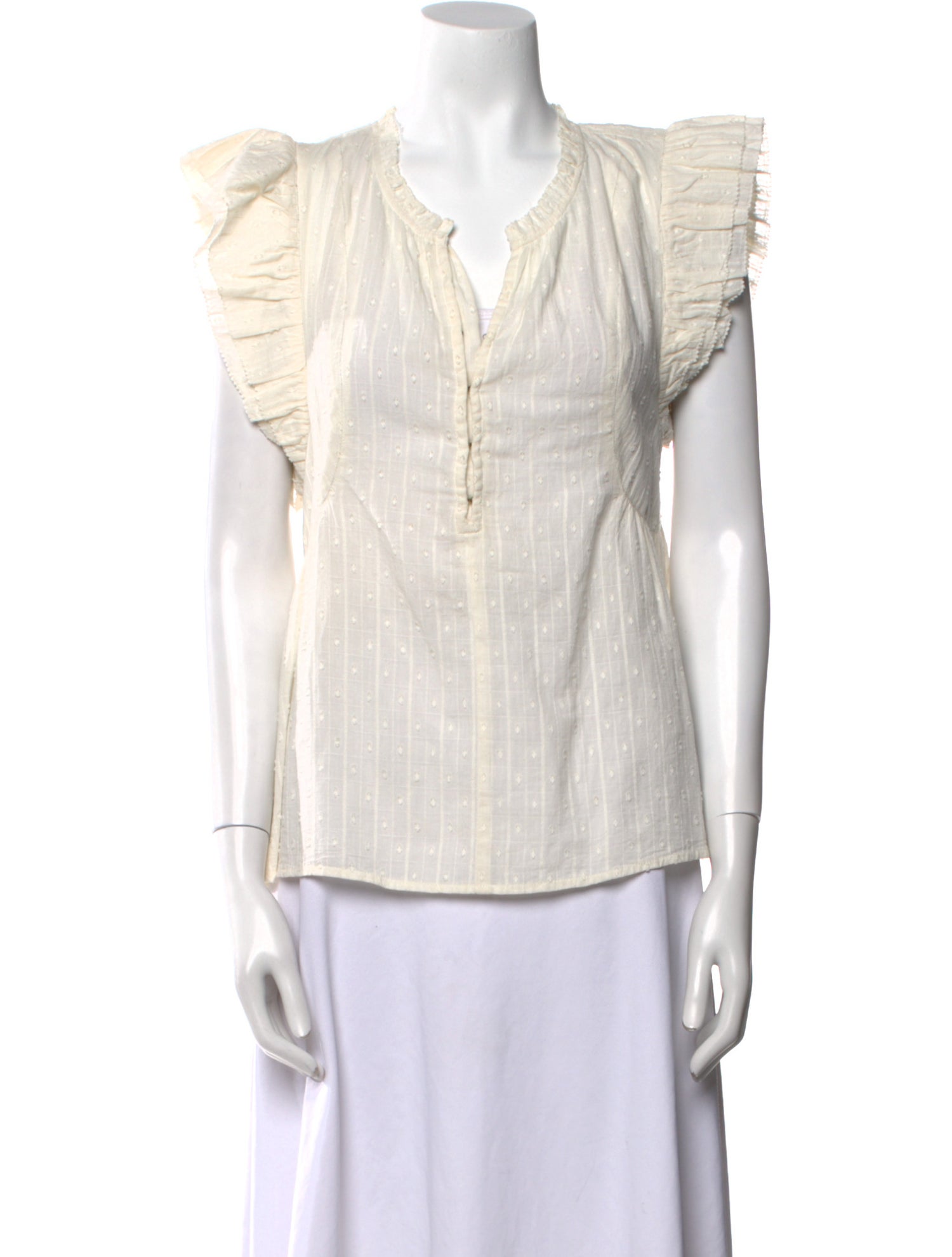 Apiece Apart V-Neck Sleeveless Blouse