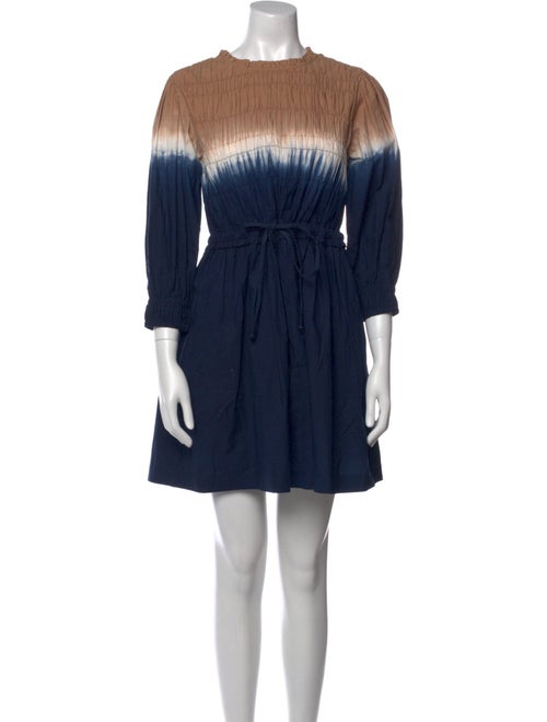 Apiece Apart Colorblock Pattern Mini Dress