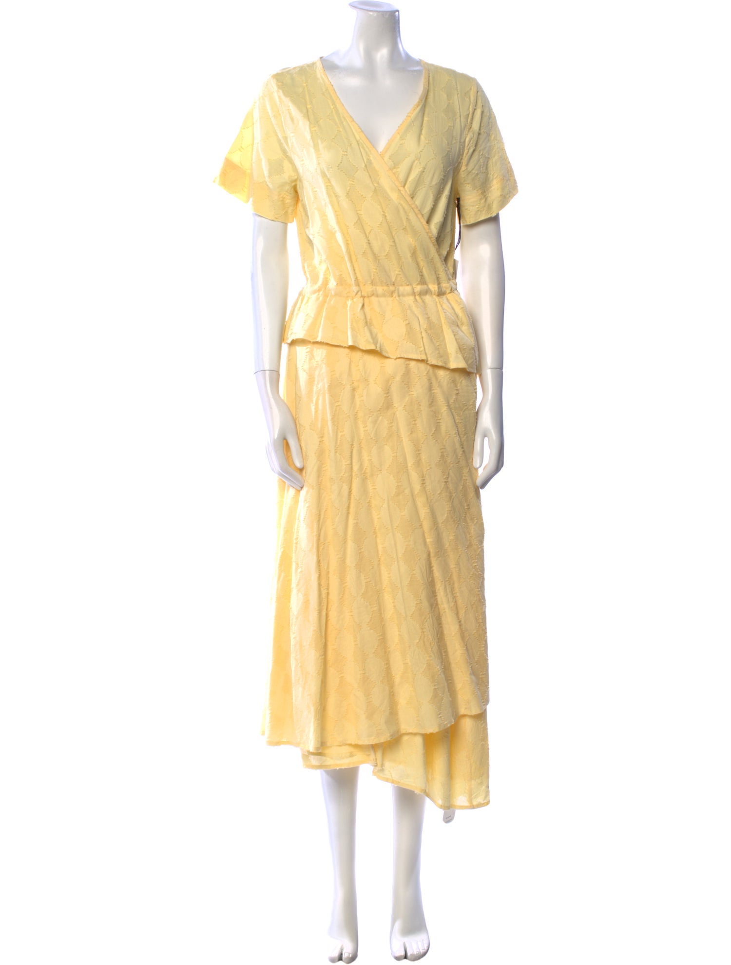 Apiece Apart V-Neck Midi Length Dress