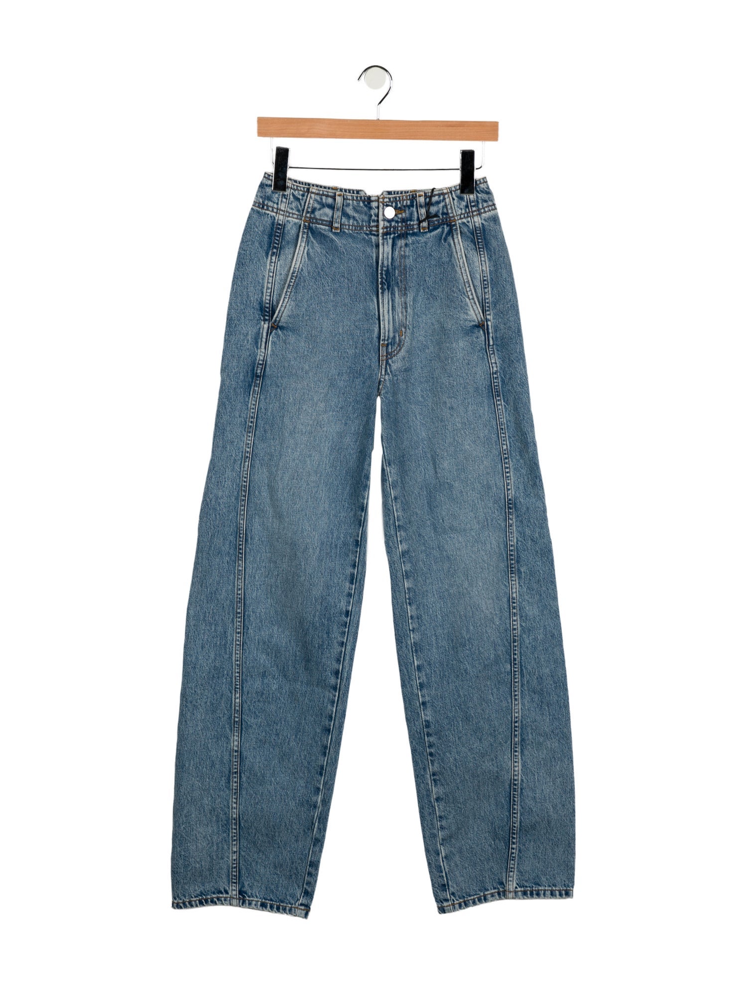 Apiece Apart High-Rise Straight Leg Jeans