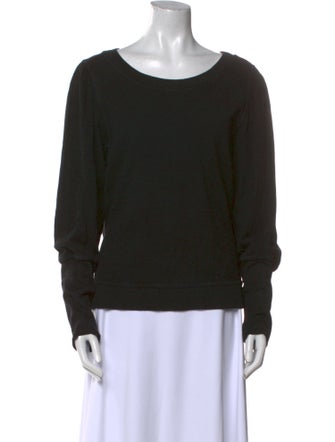 Apiece Apart Scoop Neck Long Sleeve Sweatshirt