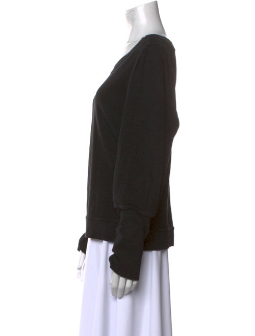Apiece Apart Scoop Neck Long Sleeve Sweatshirt