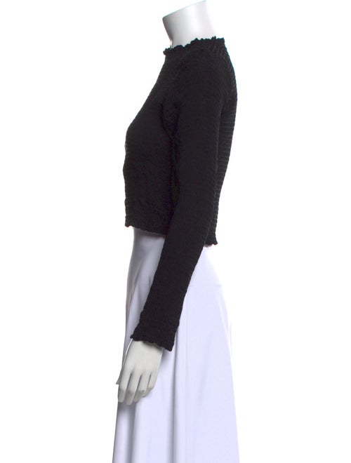 Apiece Apart Bateau Neckline Long Sleeve Crop Top