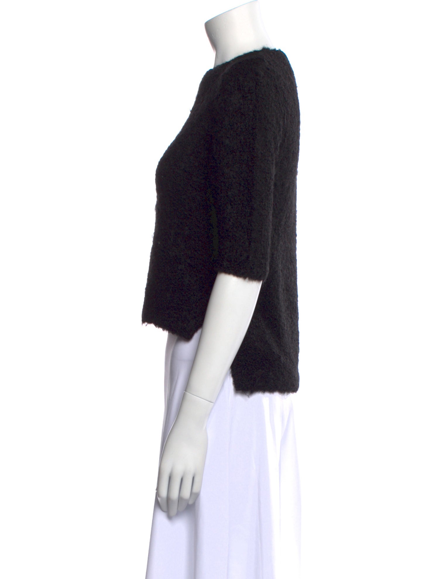 Apiece Apart Bateau Neckline Short Sleeve Crop Top