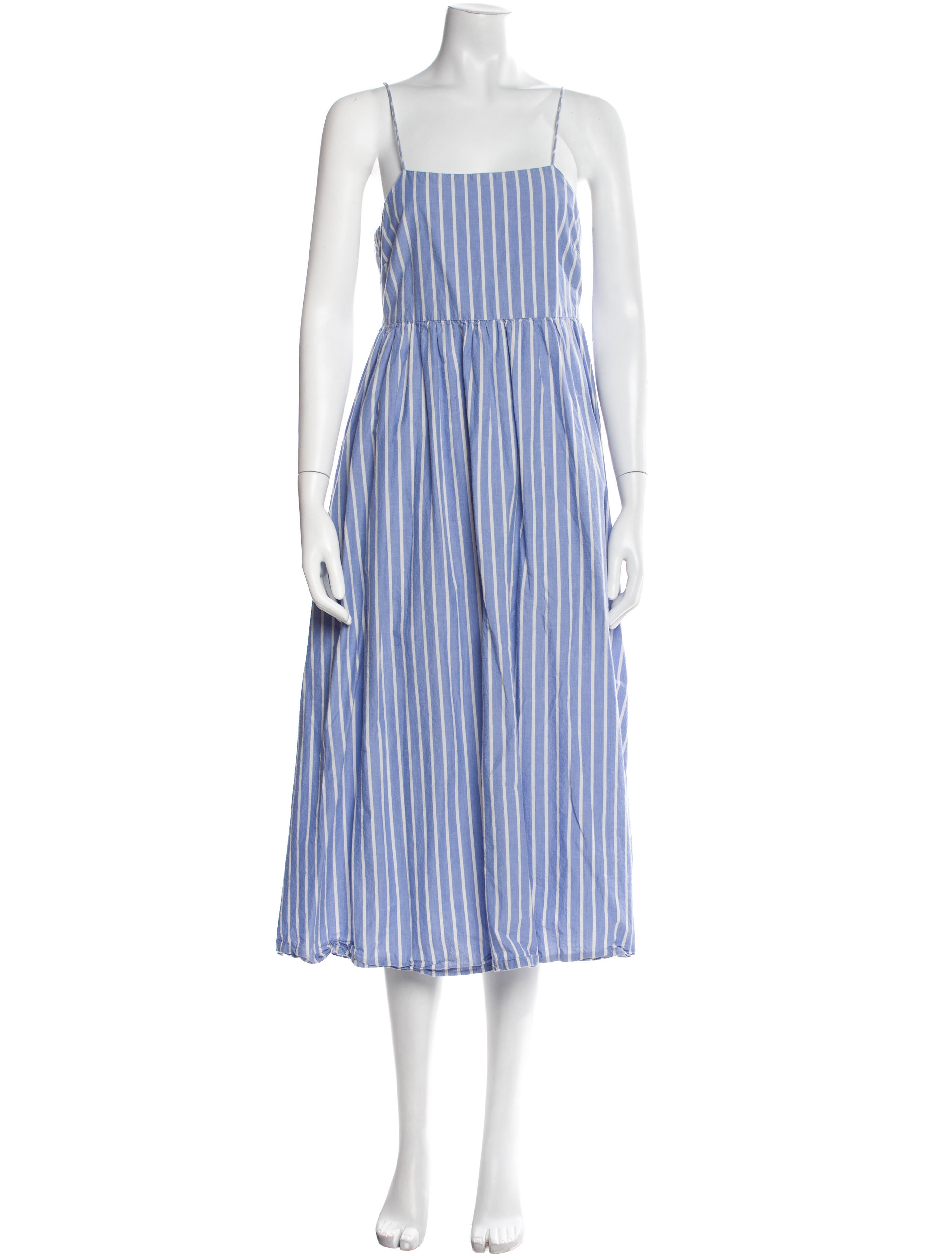 Apiece Apart Striped Knee-Length Dress