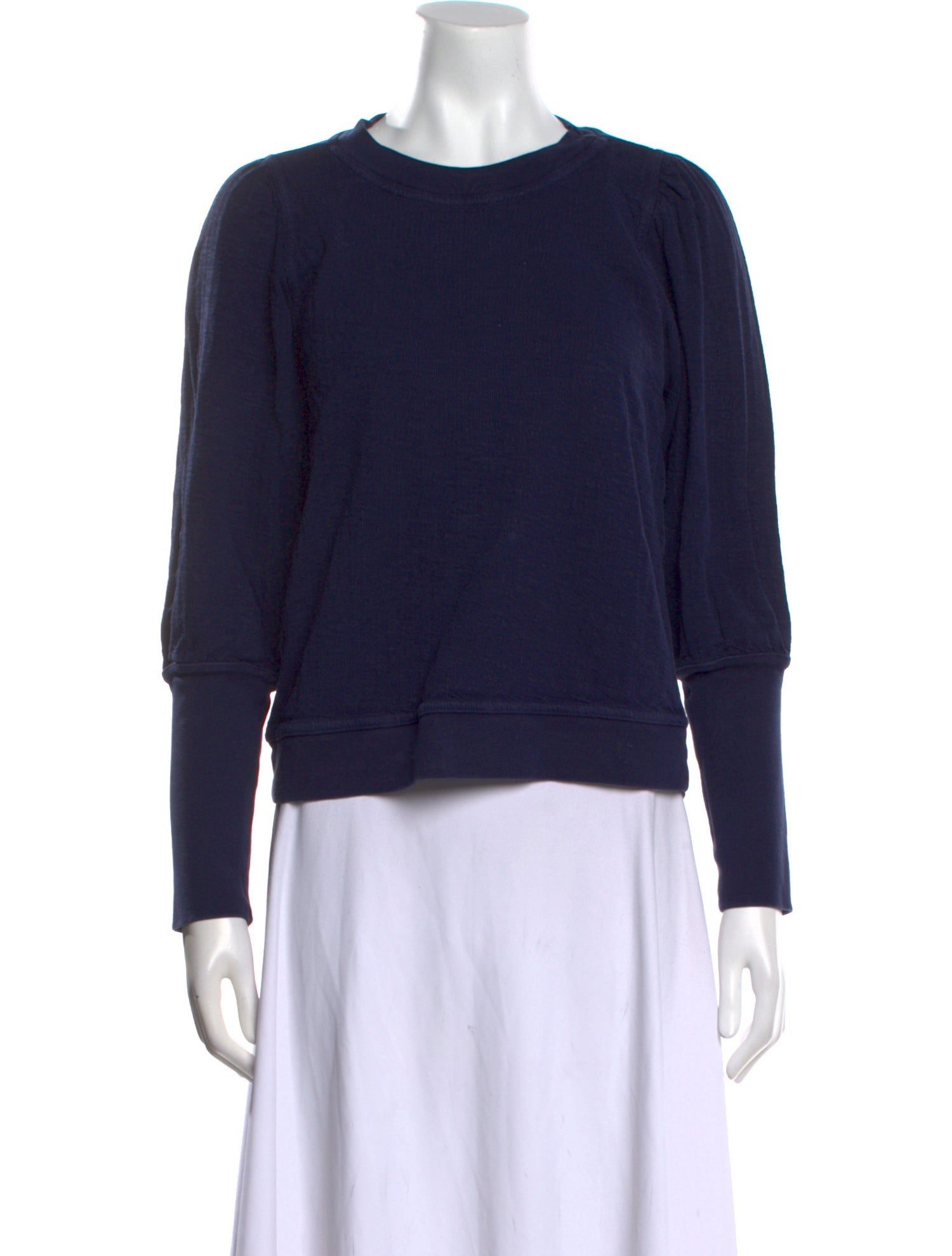 Apiece Apart Crew Neck Long Sleeve Sweatshirt