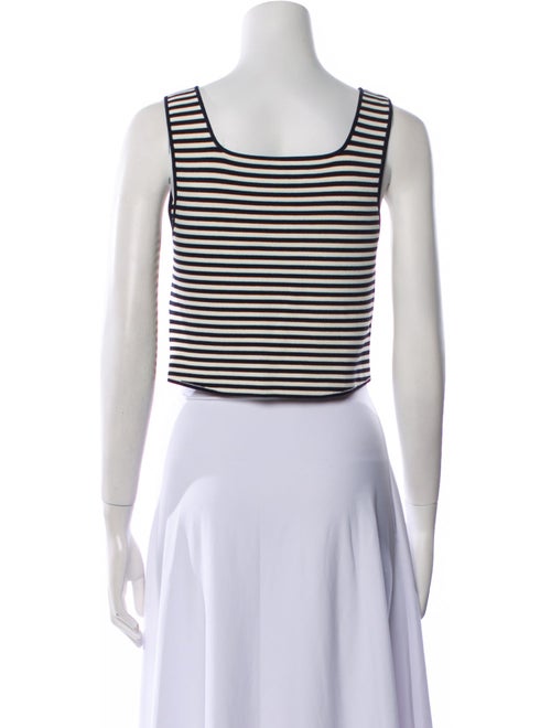 Apiece Apart Striped Square Neckline Crop Top