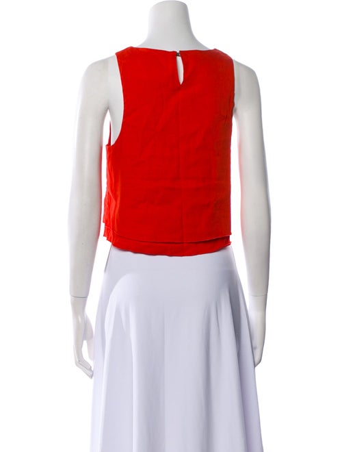 Apiece Apart Linen Scoop Neck Crop Top