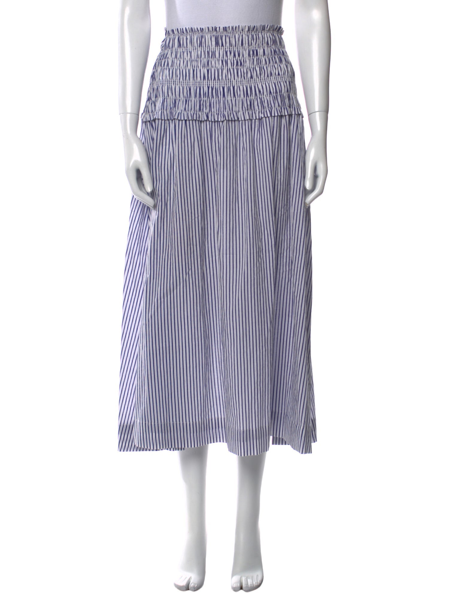 Apiece Apart Striped Midi Length Skirt