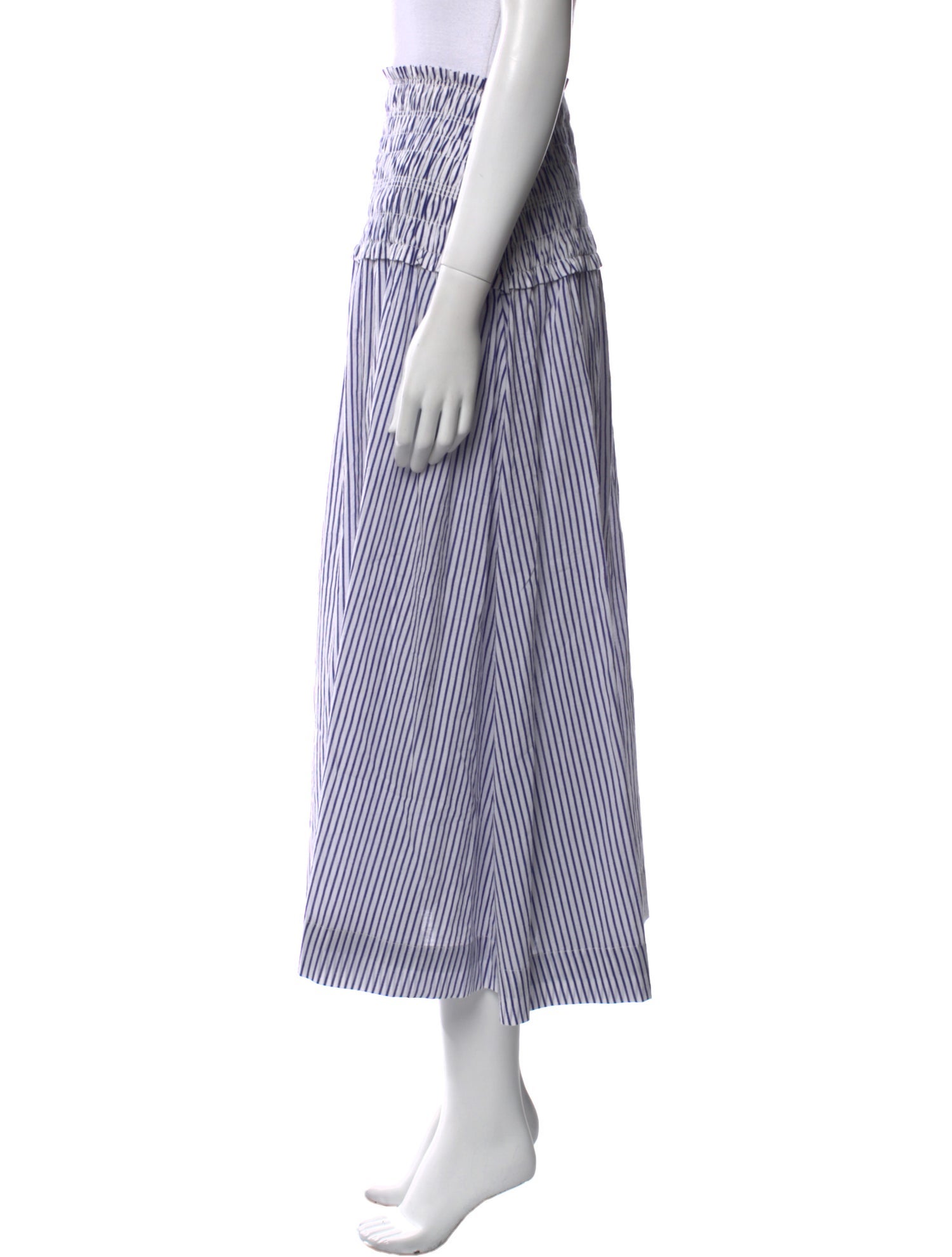 Apiece Apart Striped Midi Length Skirt