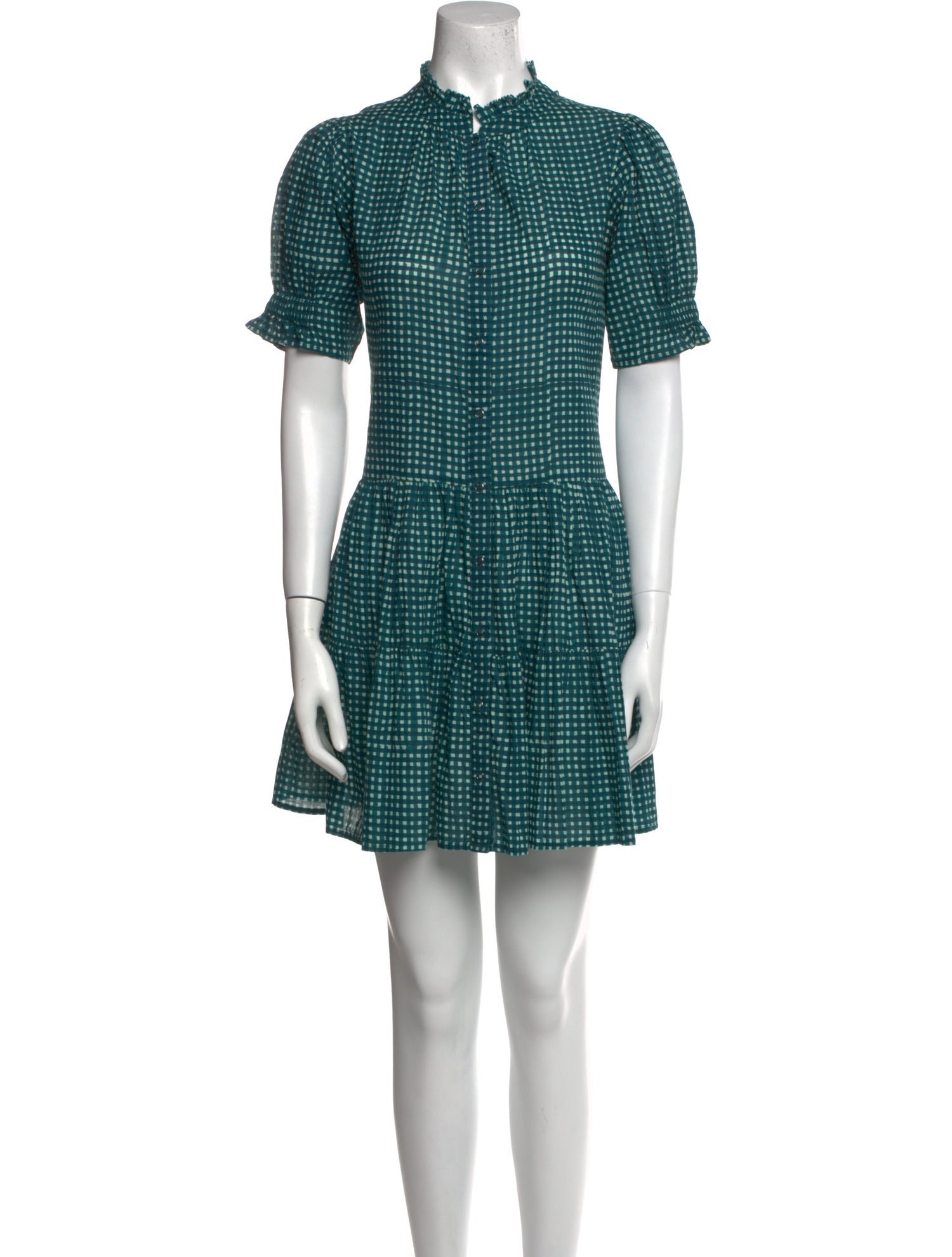 Apiece Apart Plaid Print Mini Dress