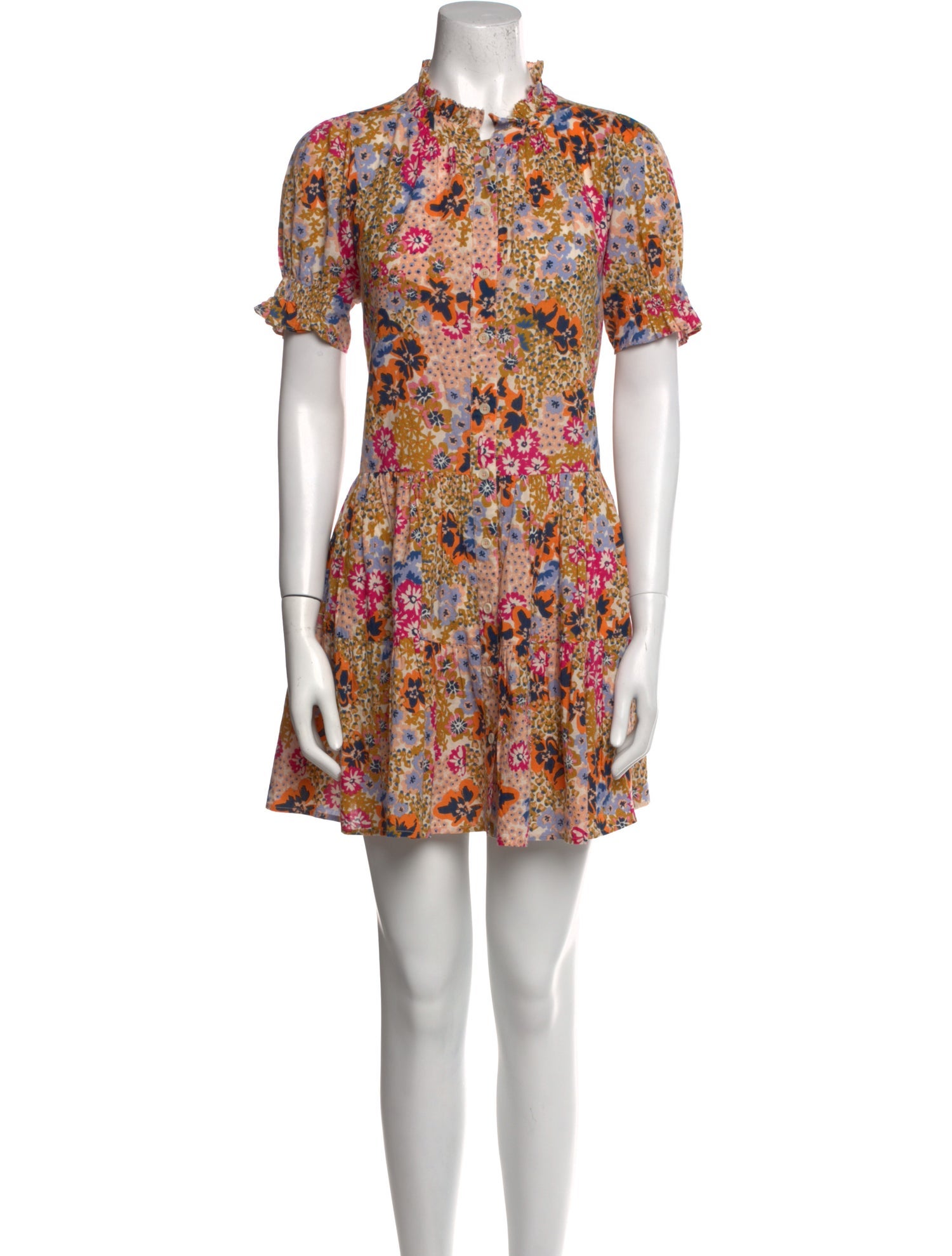 Apiece Apart Floral Print Mini Dress