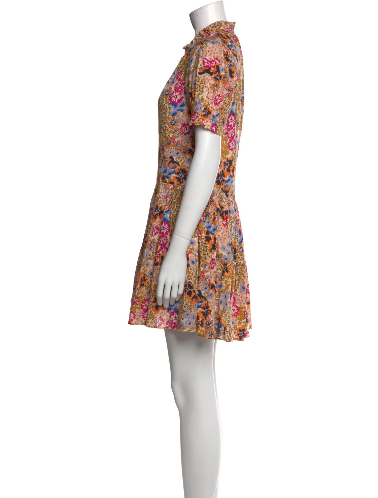 Apiece Apart Floral Print Mini Dress