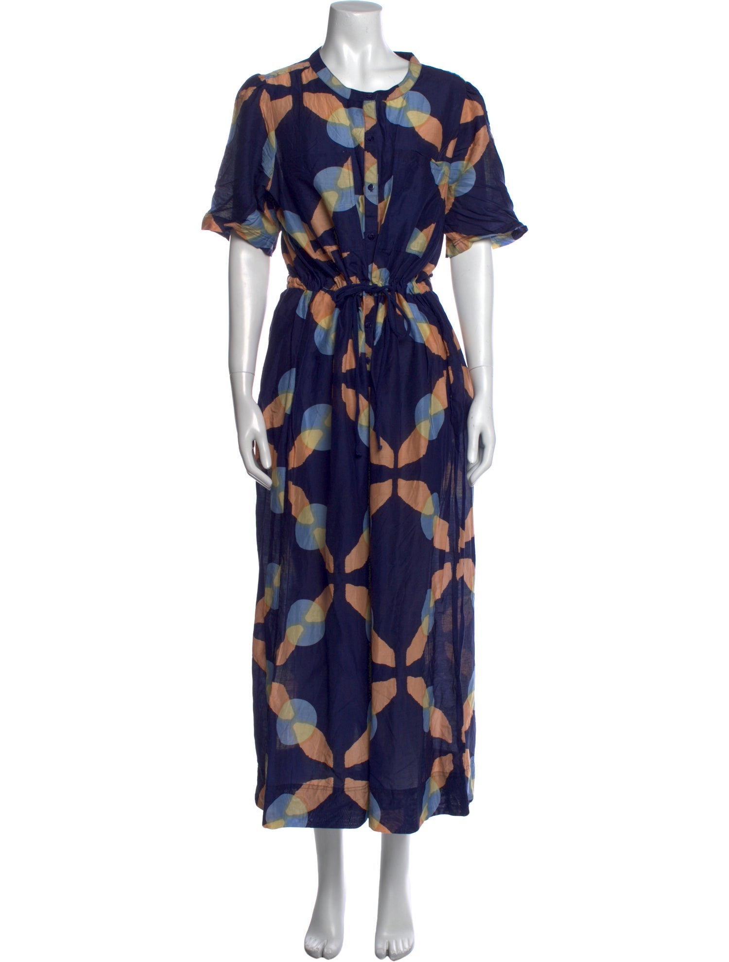 Apiece Apart Printed Crew Neck Jumpsuit