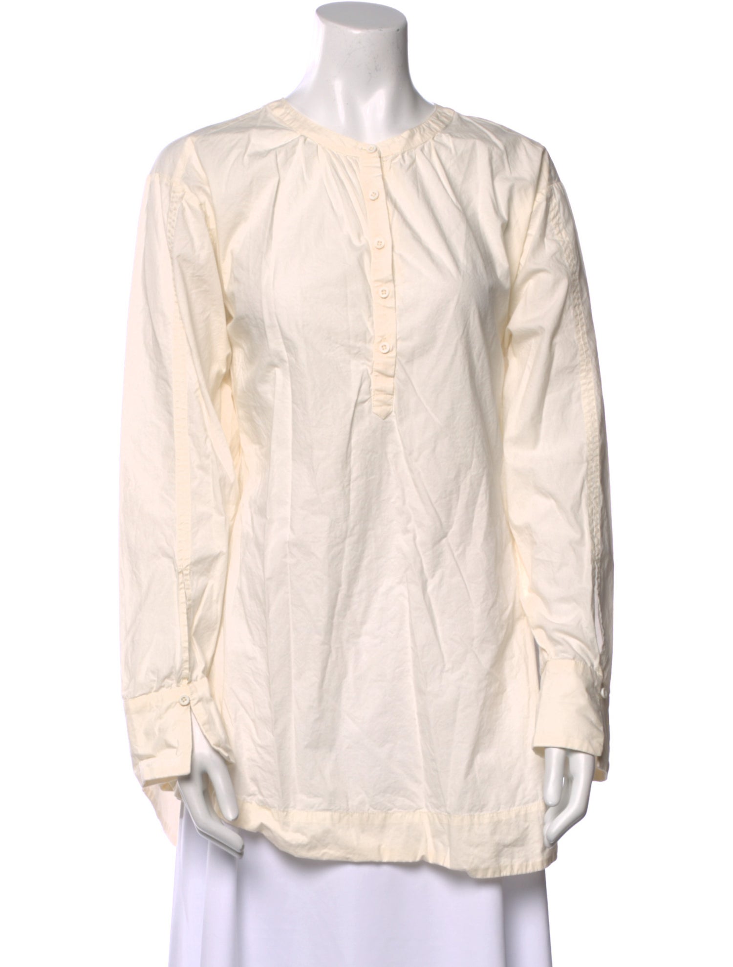 Apiece Apart Crew Neck Long Sleeve Tunic