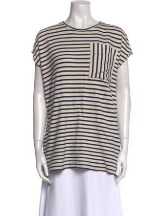 Apiece Apart Striped Crew Neck T-Shirt