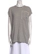 Apiece Apart Striped Crew Neck T-Shirt