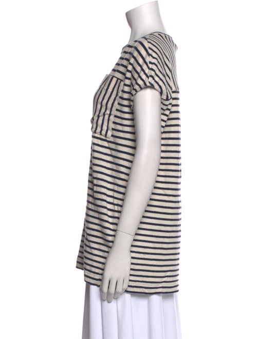 Apiece Apart Striped Crew Neck T-Shirt