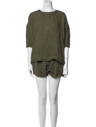Apiece Apart Linen Short Set
