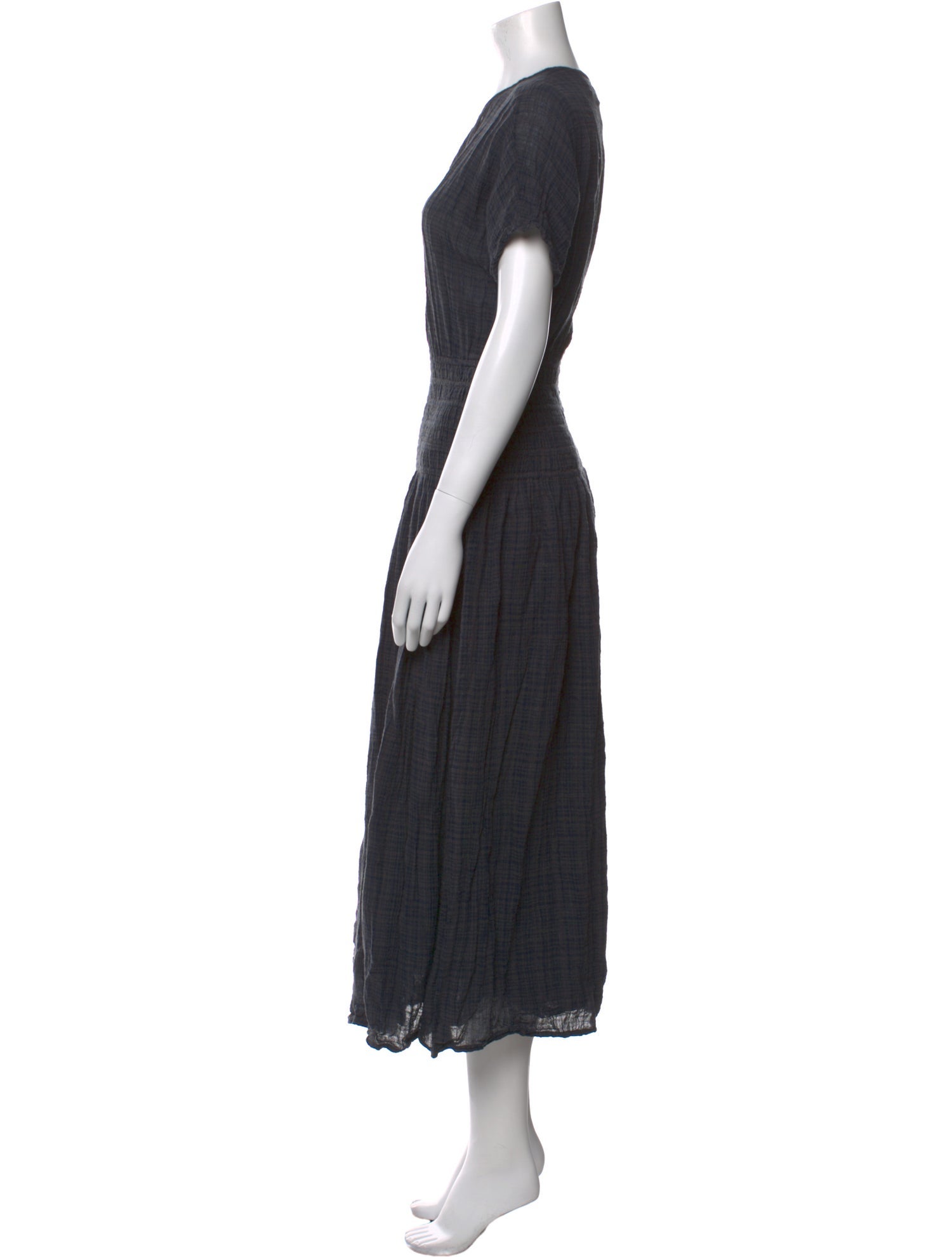 Apiece Apart Crew Neck Midi Length Dress