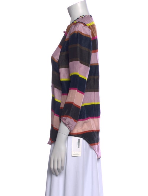 Apiece Apart Linen Striped Button-Up Top