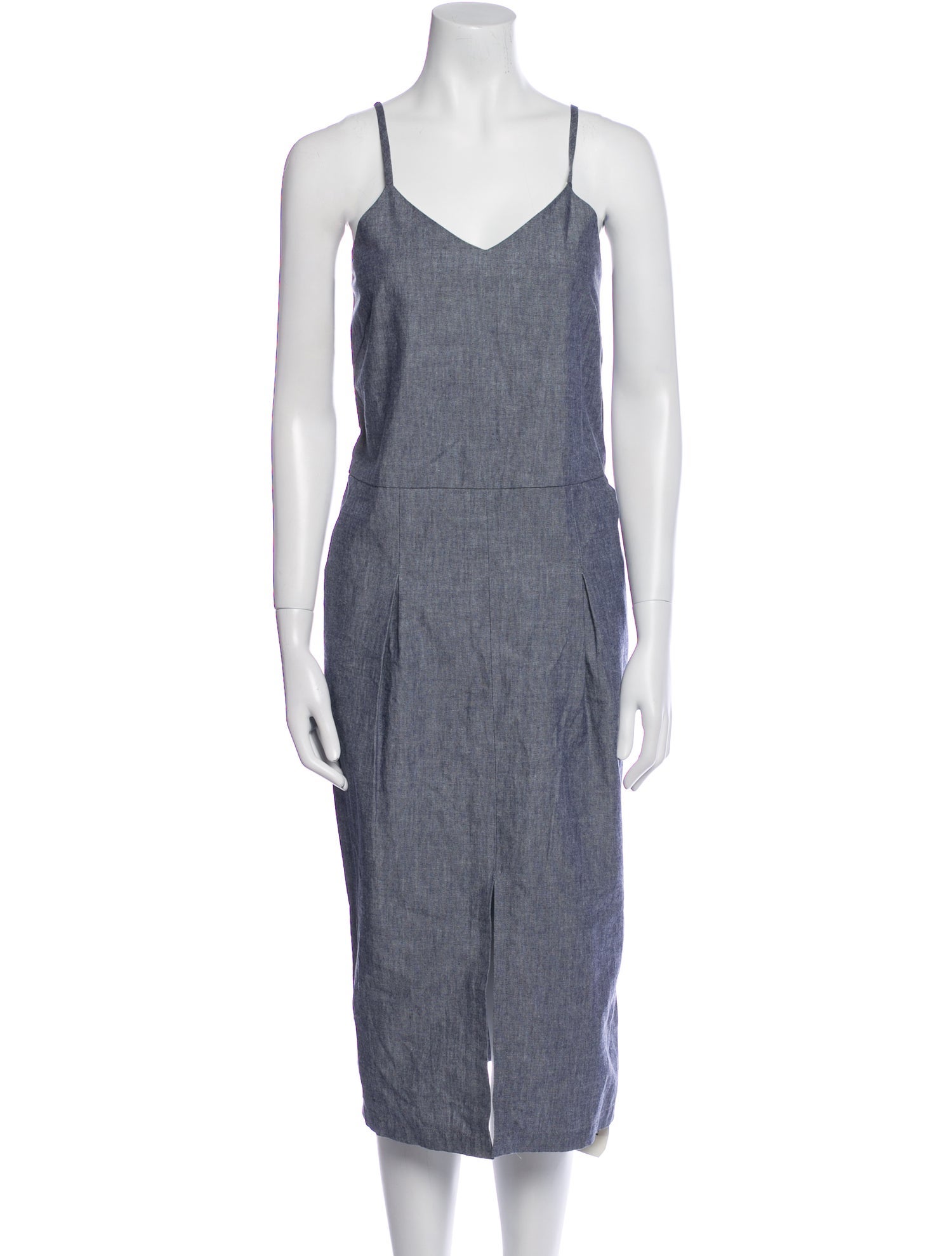 Apiece Apart V-Neck Midi Length Dress