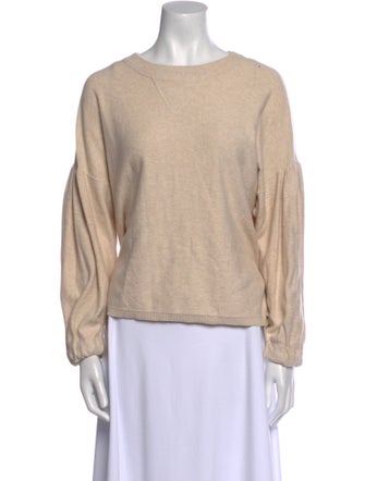 Apiece Apart Bateau Neckline Long Sleeve Sweatshirt