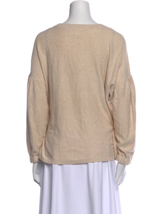 Apiece Apart Bateau Neckline Long Sleeve Sweatshirt