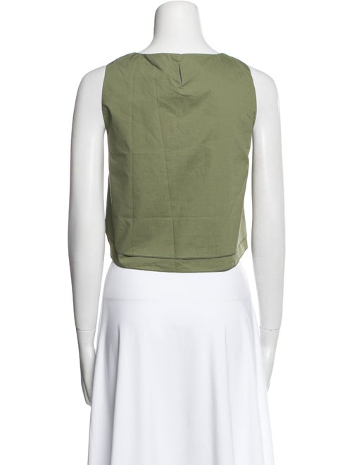 Apiece Apart Scoop Neck Sleeveless Crop Top