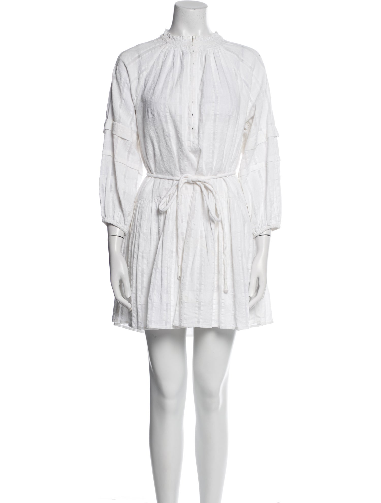 Apiece Apart Mock Neck Mini Dress