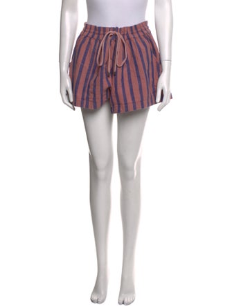 Apiece Apart Striped Mini Shorts