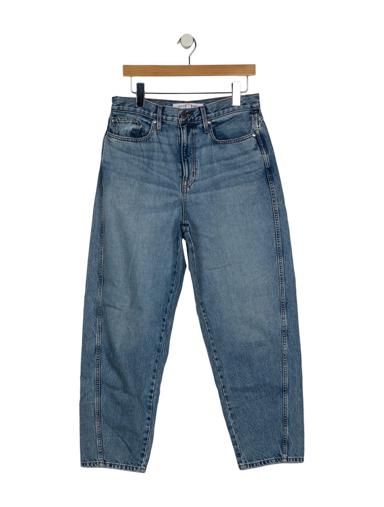 Apiece Apart High-Rise Straight Leg Jeans