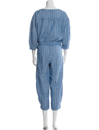 Apiece Apart Striped Pleated Accents Pant Set