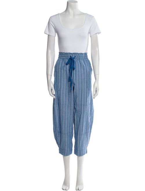 Apiece Apart Striped Pleated Accents Pant Set