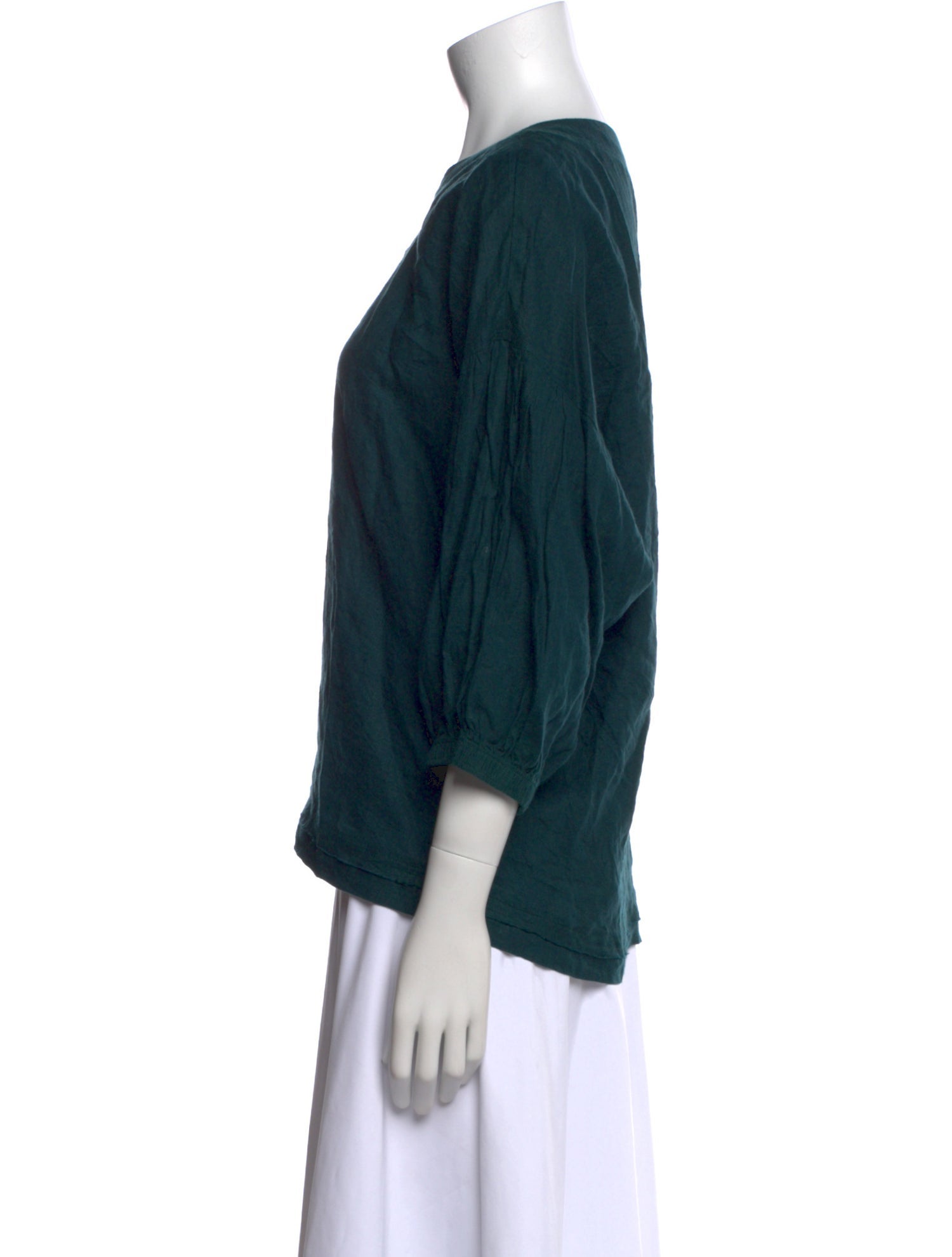 Apiece Apart Linen Bateau Neckline Top