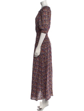 Apiece Apart Floral Print Long Dress