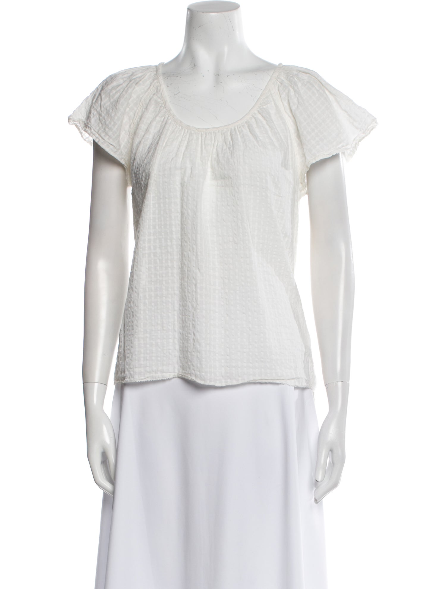 Apiece Apart Scoop Neck Short Sleeve T-Shirt