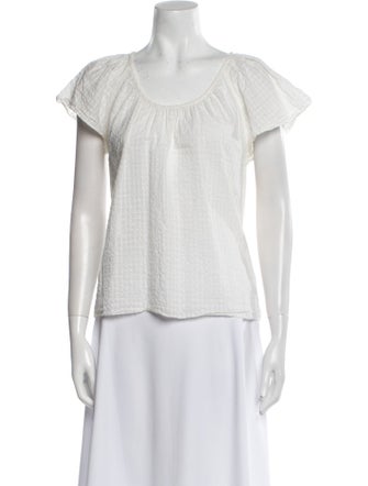 Apiece Apart Scoop Neck Short Sleeve T-Shirt