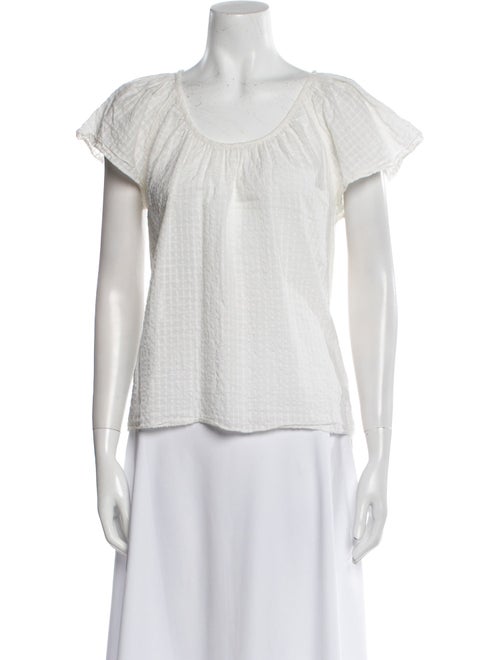 Apiece Apart Scoop Neck Short Sleeve T-Shirt