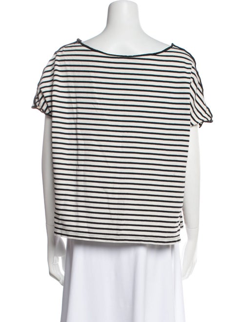 Apiece Apart Striped Bateau Neckline T-Shirt