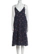 Apiece Apart Polka Dot Print Knee-Length Dress