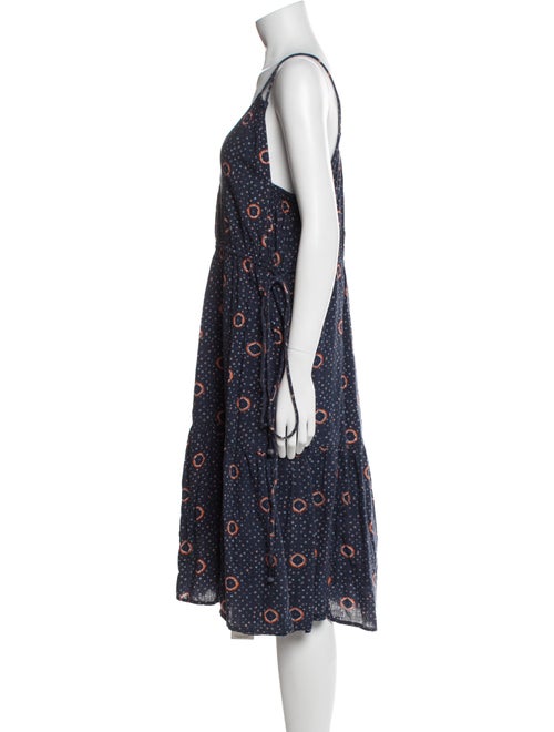 Apiece Apart Polka Dot Print Knee-Length Dress